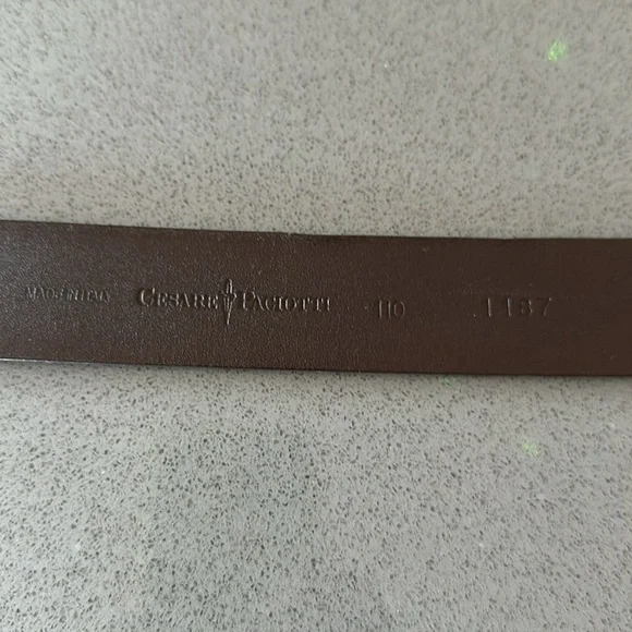 Paciotti brown patent leather belt size 38